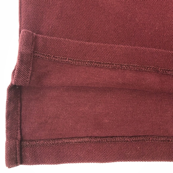 Polo Ralph Lauren Boy Classic Fit Mesh Short Sleeve Burgundy Polo sz M 10-12 - Picture 4 of 10